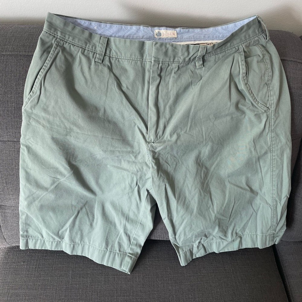 J.Crew Men’s Green Cotton Shorts Size 34
